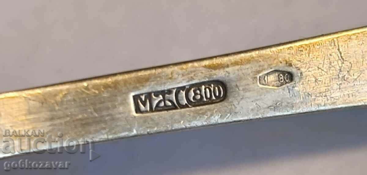 Комплект стари сребърни лъжички. Перфектни колекция ! - 5 Комплект стари сребърни лъжички. Перфектни колекция ! - 5