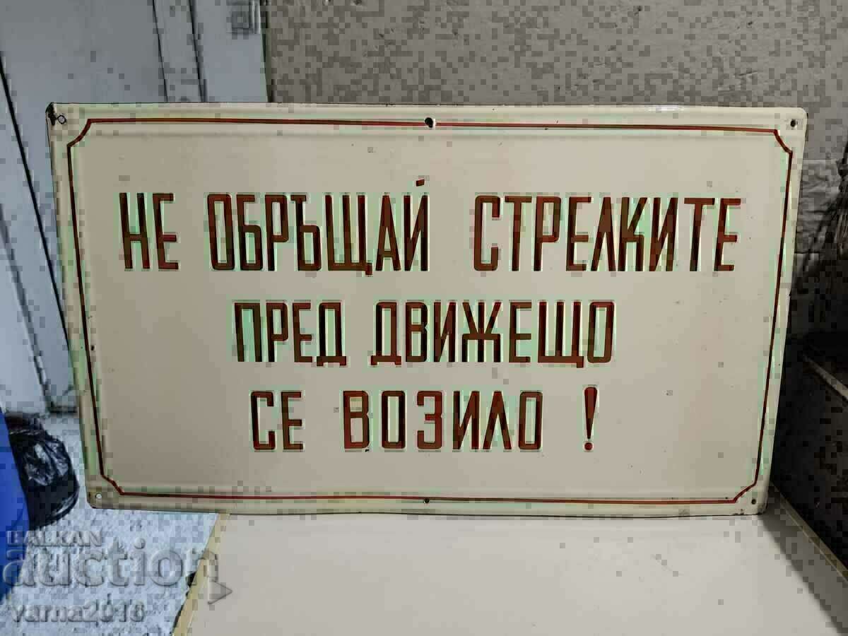 Auction  Rare ANTIQUE ENAMEL SIGN - RAILWAY - Garova