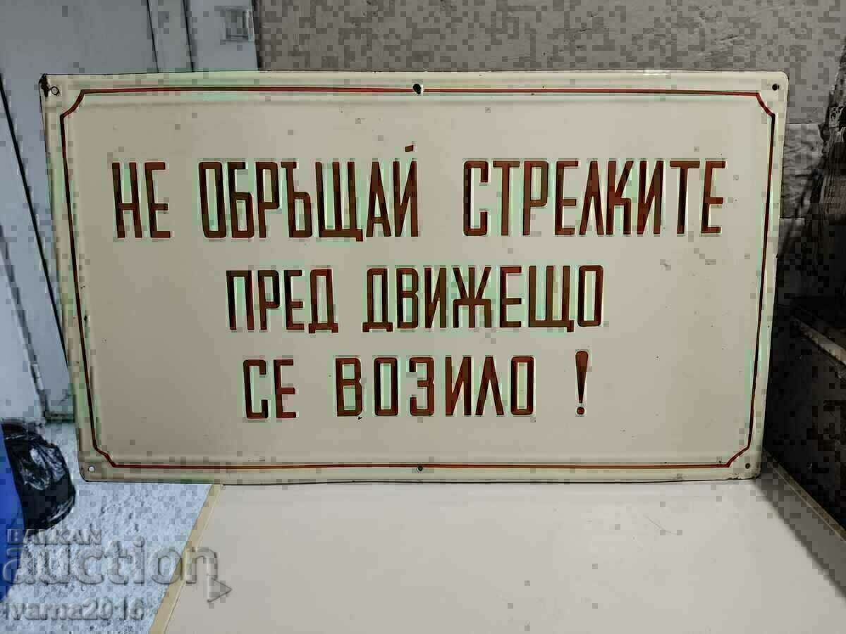 Rare ANTIQUE ENAMEL SIGN - RAILWAY - Garova - 5