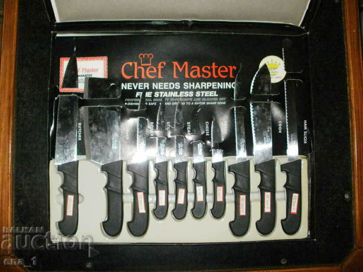 Licitație Set de 10 cuțite profesionale japoneze Chef Master