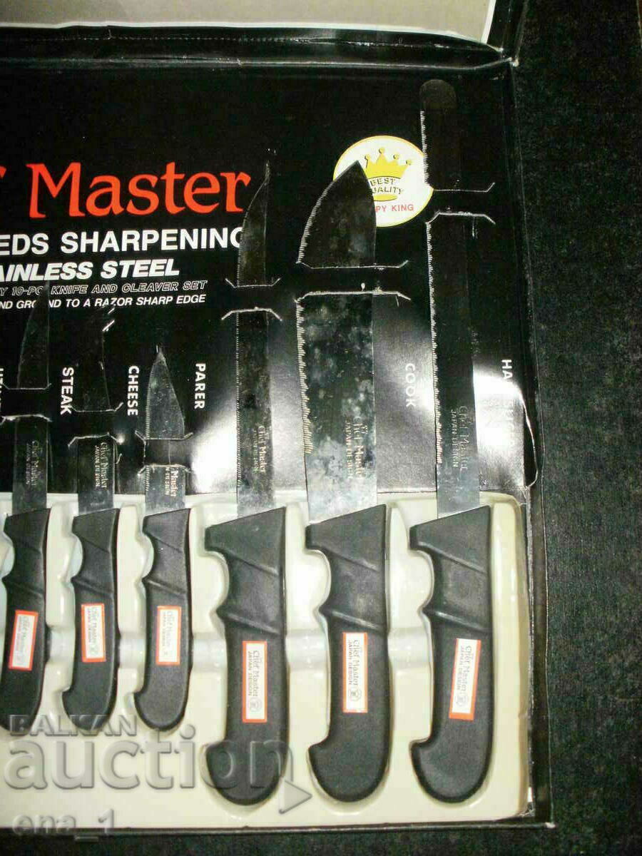 Set de 10 cuțite profesionale japoneze Chef Master - 5