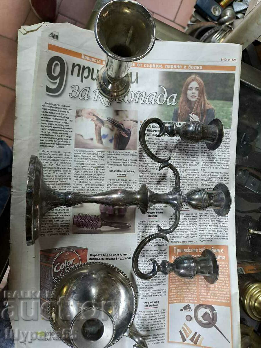 Candlesticks silver plated 1 with price 100.00 BGN | € 51.13