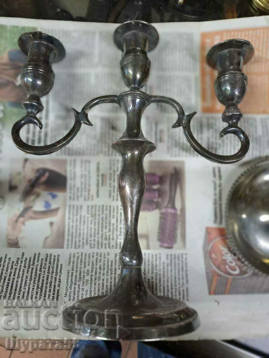 Auction  Candlesticks silver plated 1