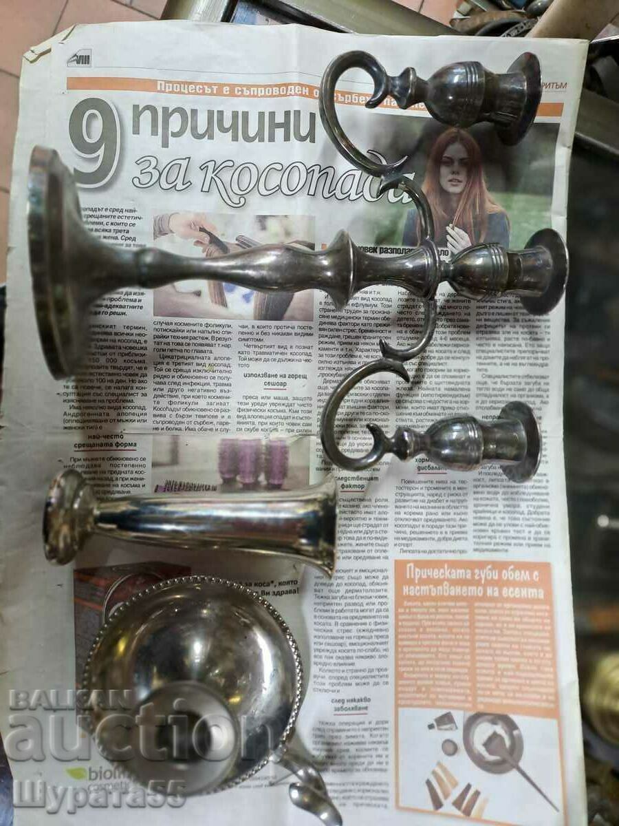 Delivery of Candlesticks silver plated 1