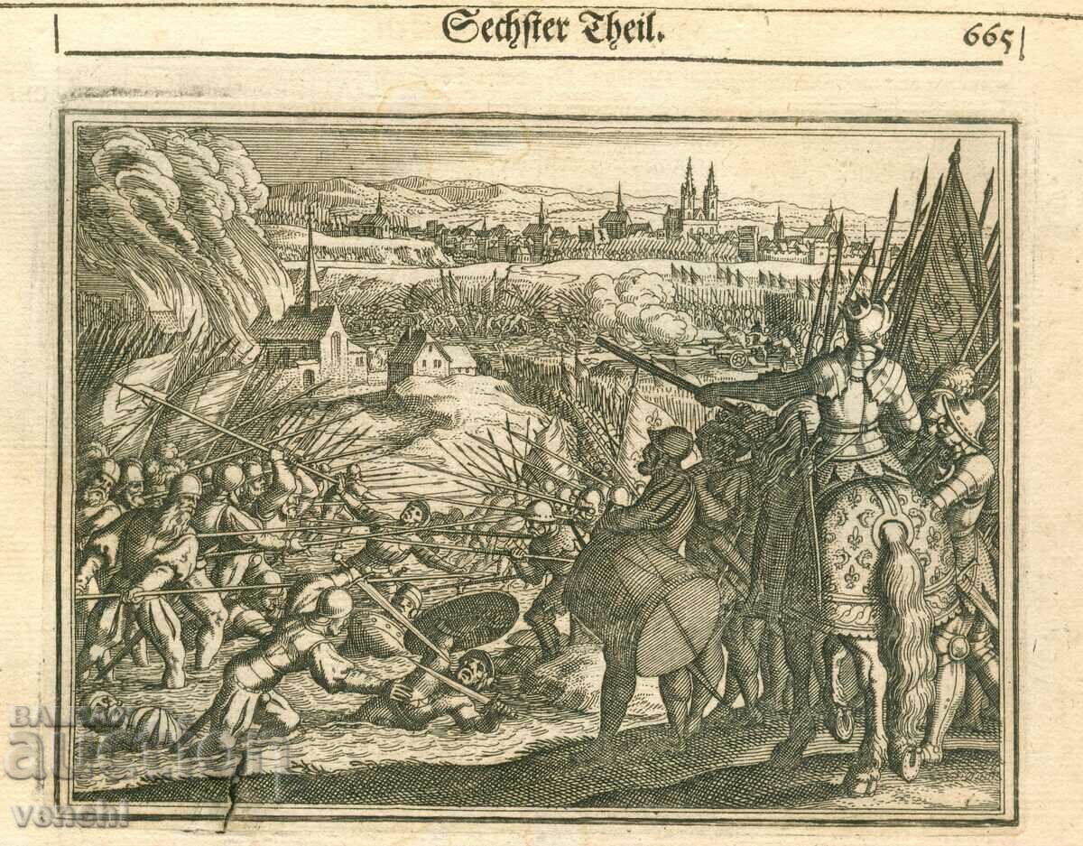 1630 - GRAVURA - CRONICA ISTORICA - ORIGINAL