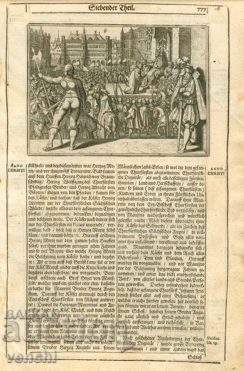 1630 - ENGRAVING - HISTORICAL CHRONICLE - ORIGINAL with price 49.99 BGN | € 25.56 1630 - ENGRAVING - HISTORICAL CHRONICLE - ORIGINAL with price 49.99 BGN | € 25.56