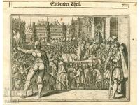 1630 - ГРАВЮРА - ИСТОРИЧЕСКА ХРОНИКА - ОРИГИНАЛ