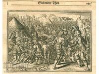 1630 - ENGRAVING - HISTORICAL CHRONICLE - ORIGINAL