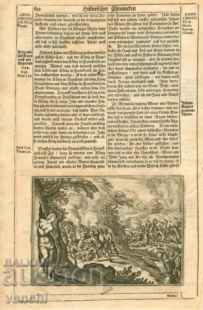 1630 - GRAVURA - CRONICA ISTORICA - ORIGINAL cu preț € 29.99 | 58.66 BGN 1630 - GRAVURA - CRONICA ISTORICA - ORIGINAL cu preț € 29.99 | 58.66 BGN