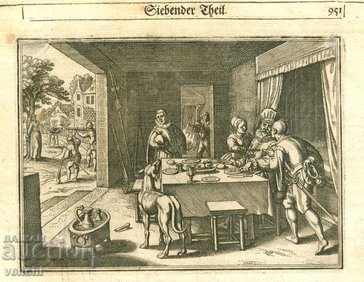 1630 - GRAVURA - CRONICA ISTORICA - ORIGINAL