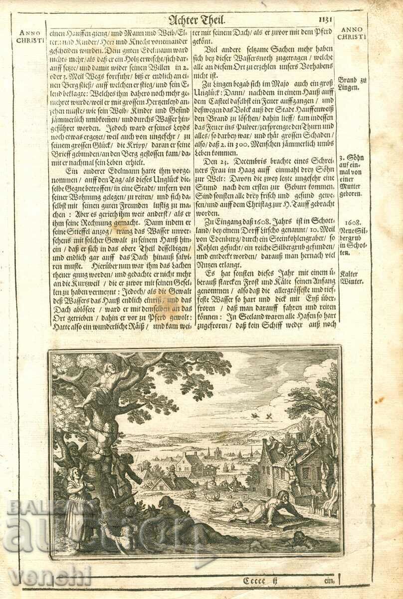 1630 - GRAVURA - CRONICA ISTORICA - ORIGINAL cu preț € 29.99 | 58.66 BGN