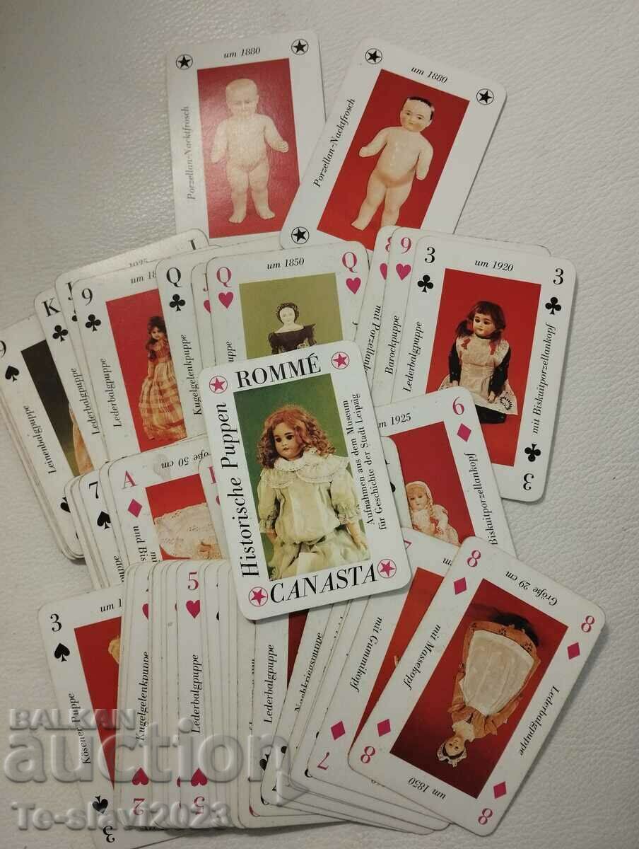 German Playing Cards - old porcelain dolls