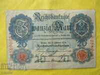 20 марки 1914г.