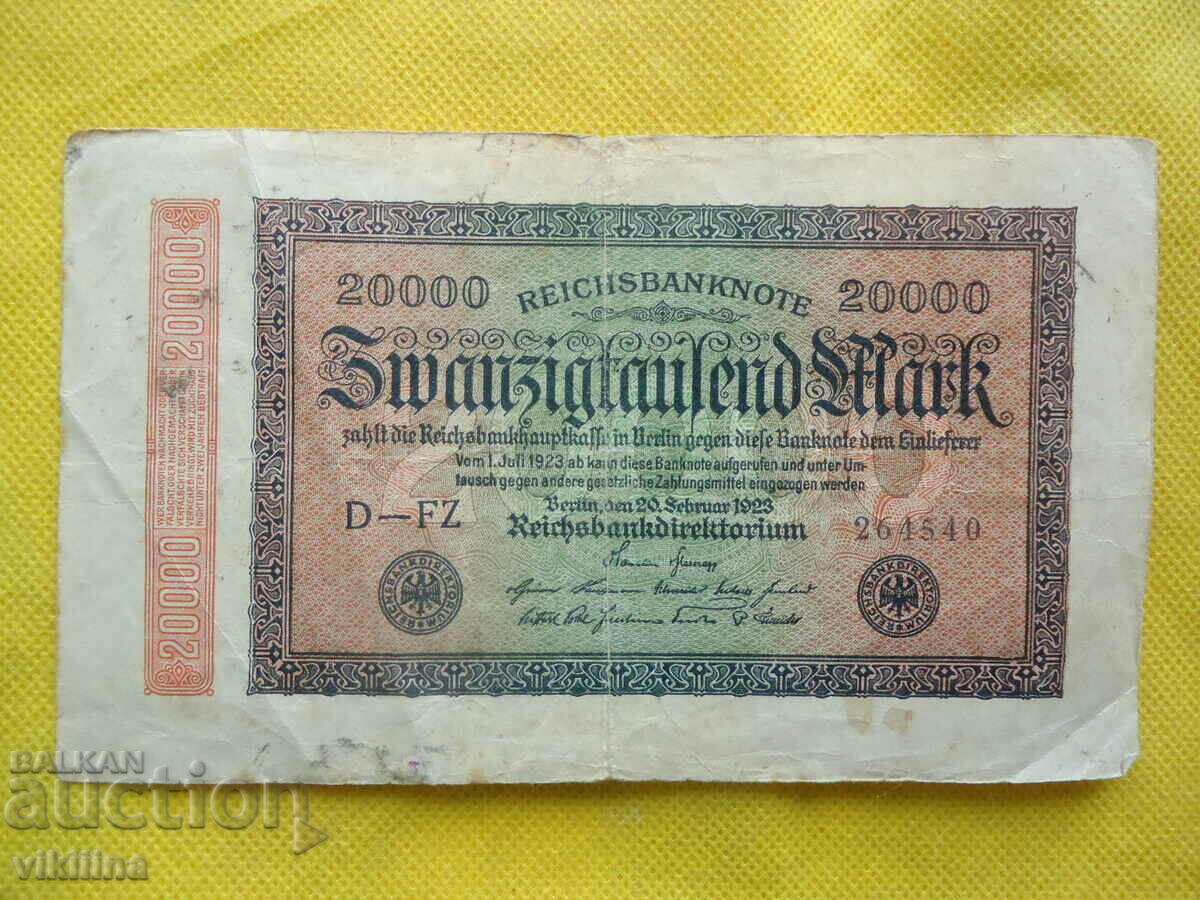 20,000 marks 1923