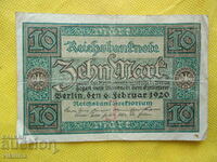 10 марки 1920 г.