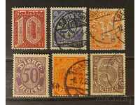 Γερμανική Αυτοκρατορία / Ράιχ 1920 Επίσημα γραμματόσημα MNH / Στίγμα