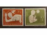 Германия 1956 Благотворителни марки/Младежки общежития MNH