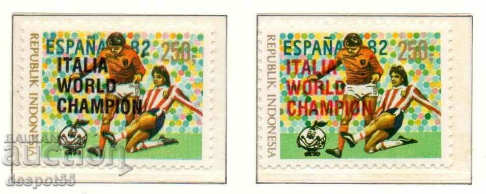 1982 Indonesia. Champion of the World Cup in football - Italy with price 40.00 BGN | € 20.45