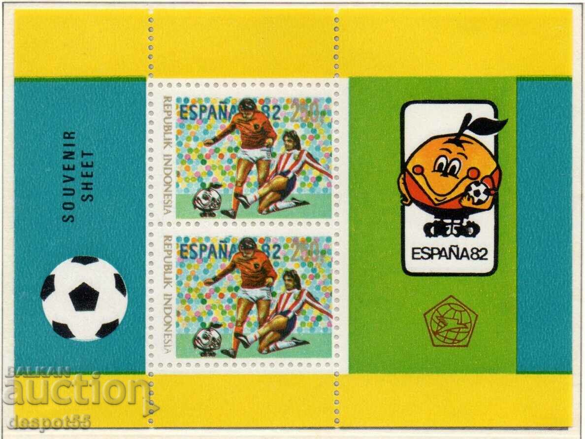 1982 Ινδονησία. Παγκόσμιο Κύπελλο ποδοσφαίρου - Ισπανία '82 + Μπλοκ