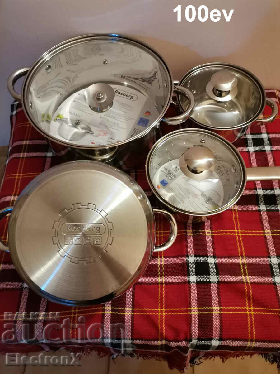 A high quality Rosberg cookware set