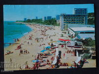 Варна Златни пясъци гледка от плажът марка 1977 К406