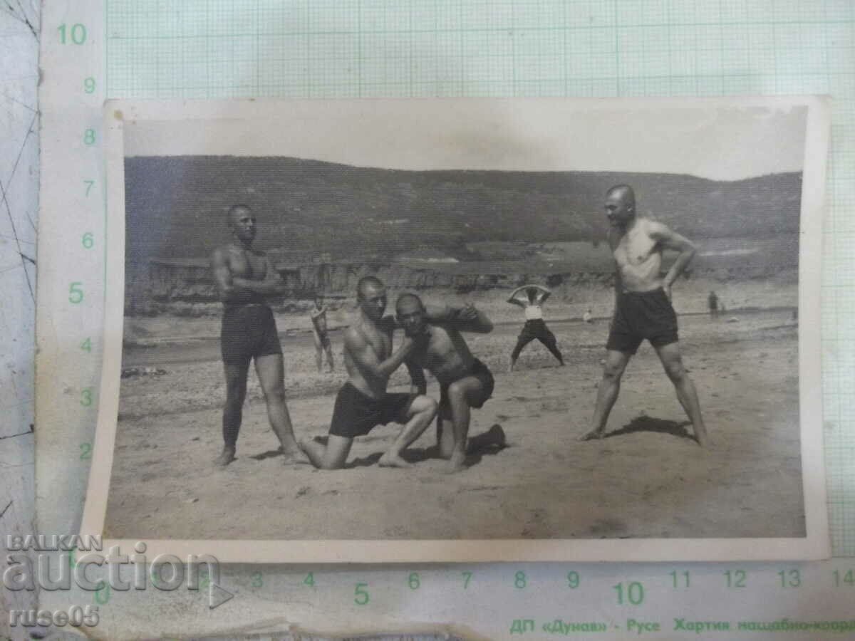 Old photo of a sports afternoon