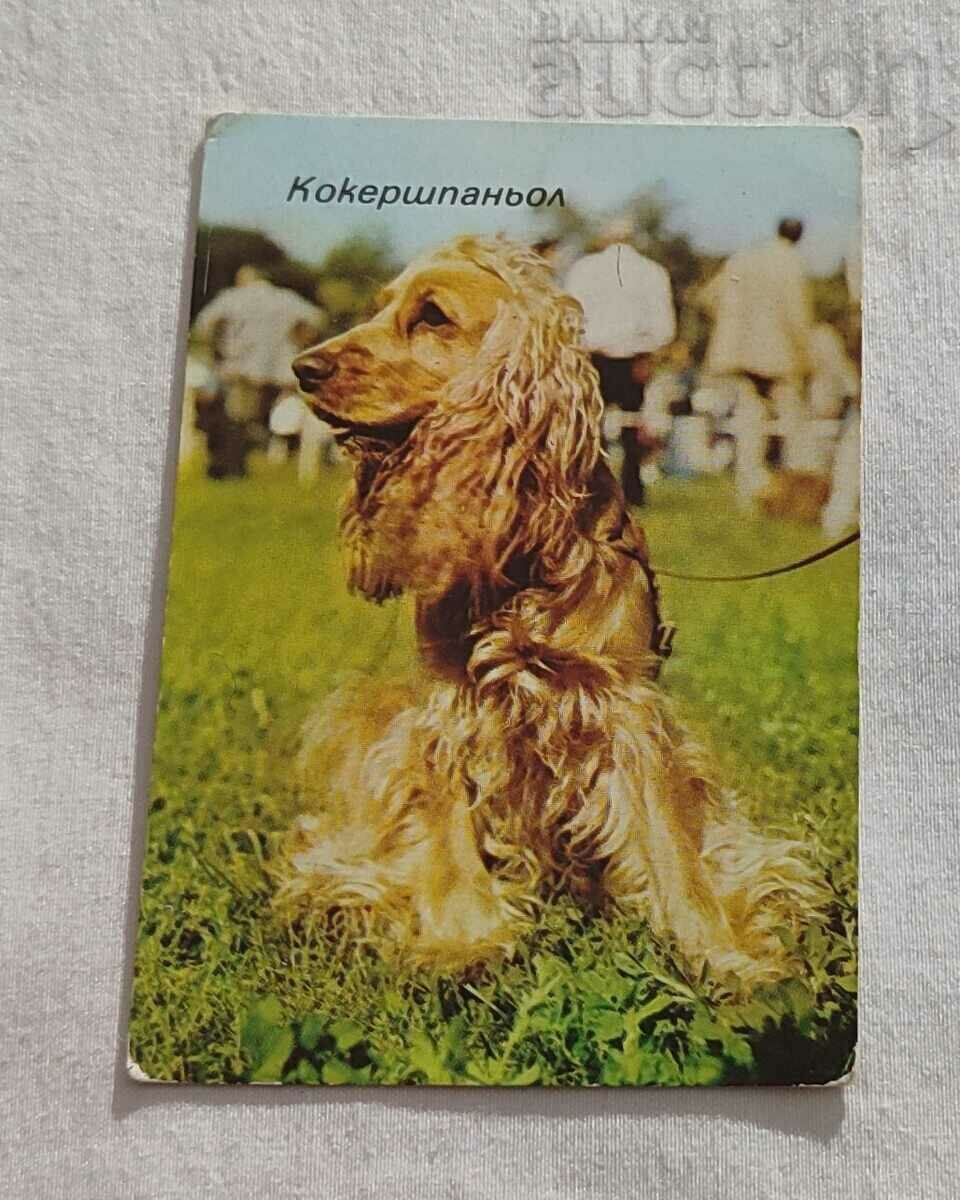 COCKER SPANISH CALENDAR DOG 1986