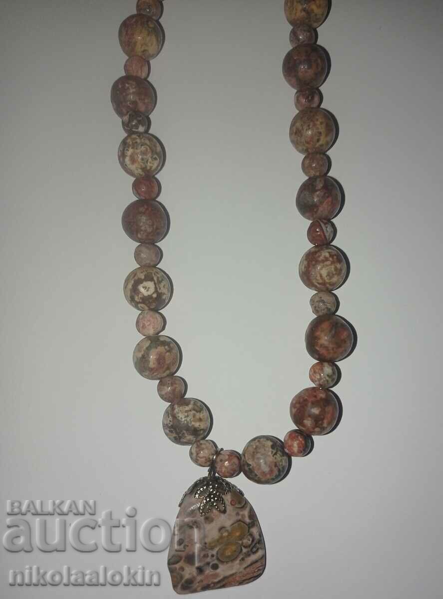 Leopard jasper - necklace / pendant necklace