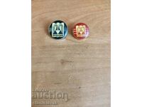 Lot of badges coat of arms of the city of Provadia small and large