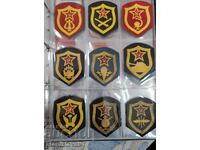 Collection of emblems of the USSR army 16 pieces