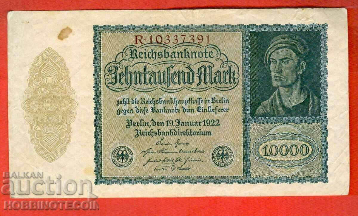 ГЕРМАНИЯ GERMANY 10000 10 000 Марки - емисия - issue 1922