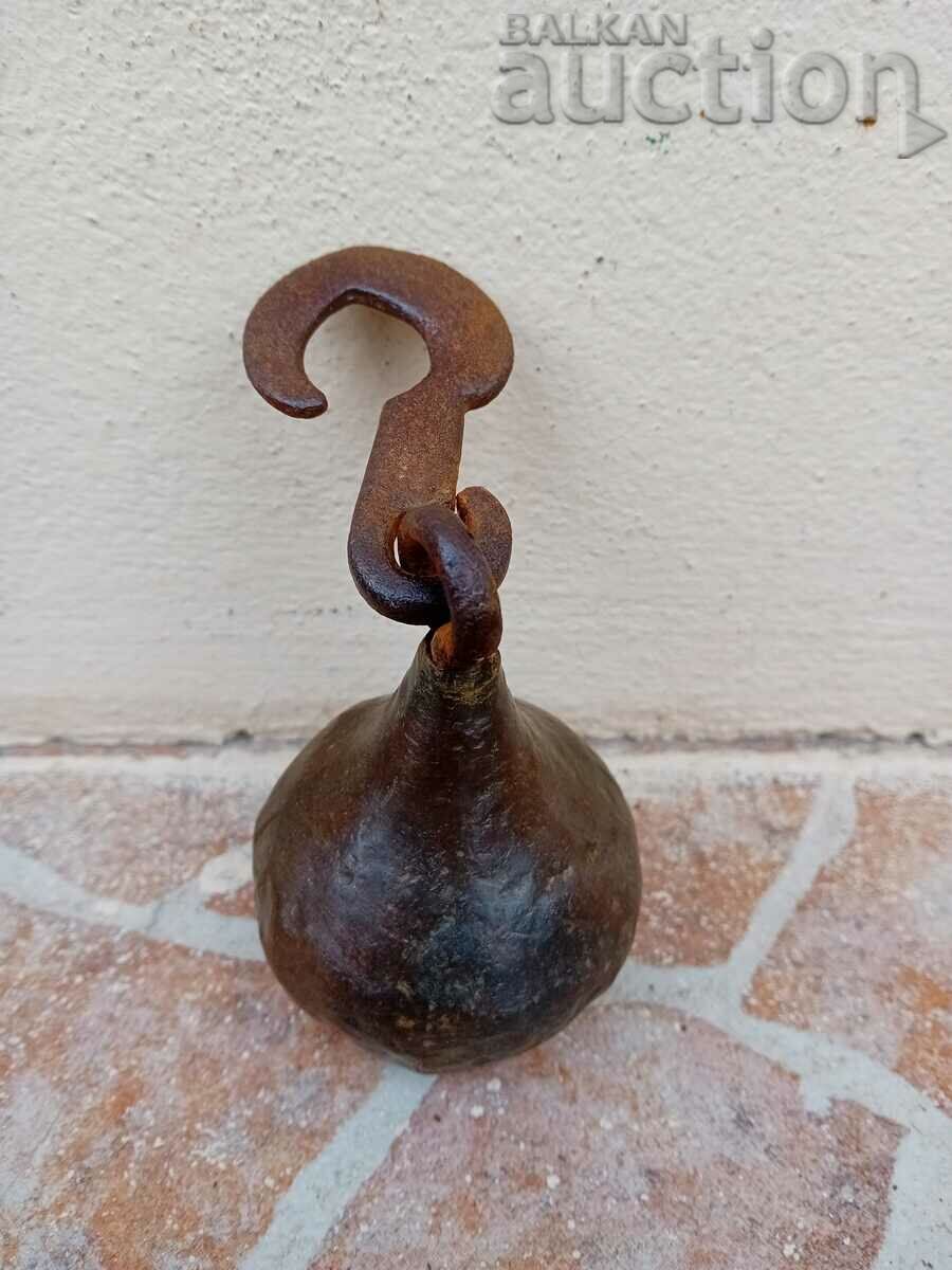 старинен османски  топуз круша  от кантар паванца везна