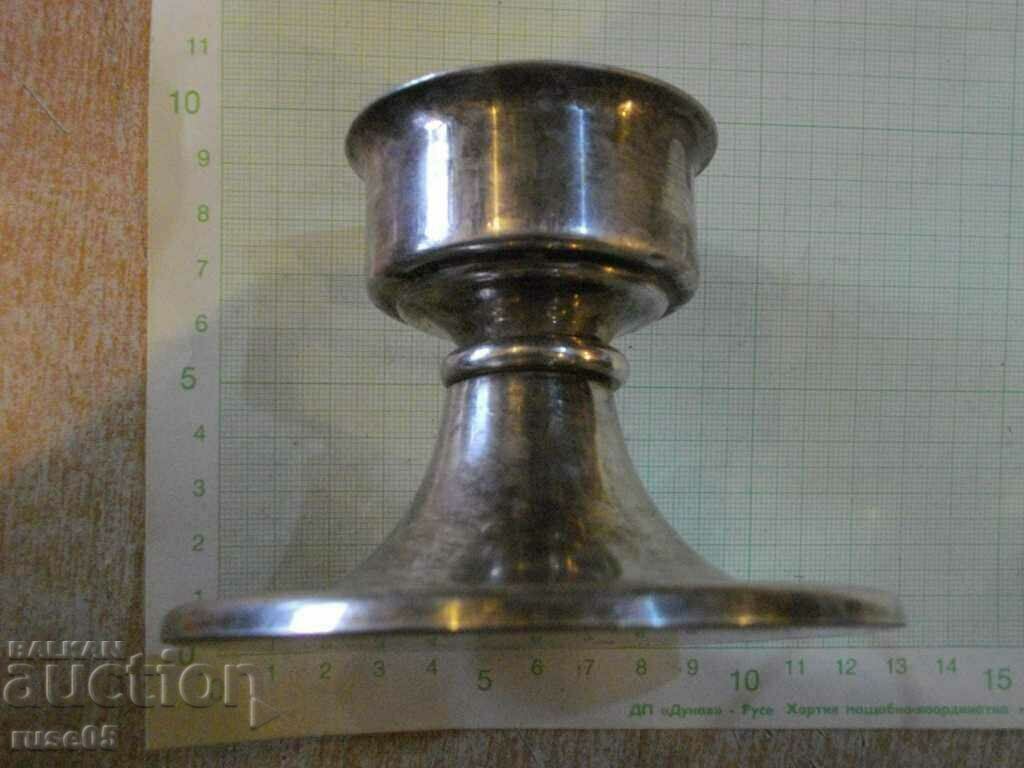 Auction Metal candlestick - 390 g. Auction Metal candlestick - 390 g.