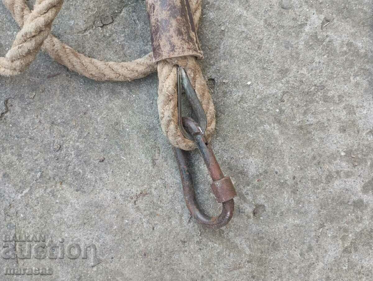Delivery of Leather harness for climbers and metal hook