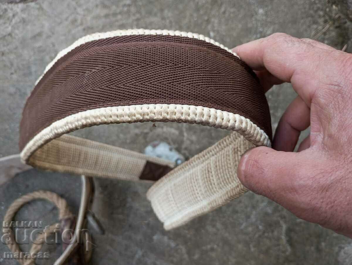 Ham din piele pentru alpinisti si carlig metalic - 5