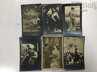 Postcards until 1919, 6 pieces