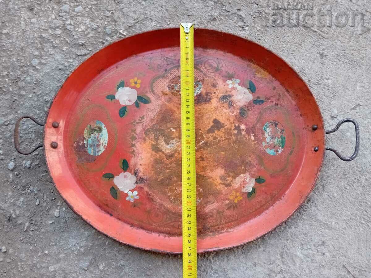 Old tray, tray, casserole, Principality of Bulgaria with price 41.00 BGN | € 20.96 Old tray, tray, casserole, Principality of Bulgaria with price 41.00 BGN | € 20.96