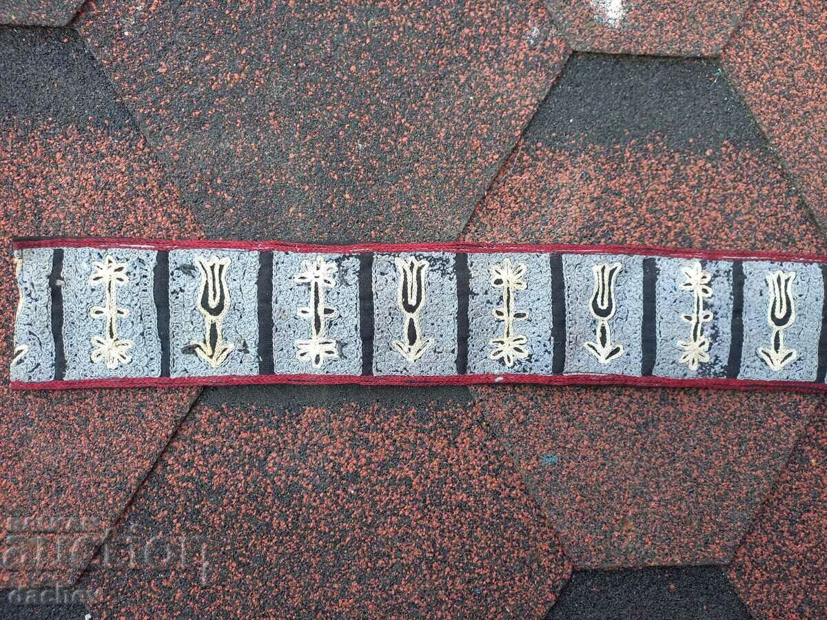 Auction 100-year-old Old Fabric Embossed Belt for fancy dress - UNIQUE! Auction 100-year-old Old Fabric Embossed Belt for fancy dress - UNIQUE!