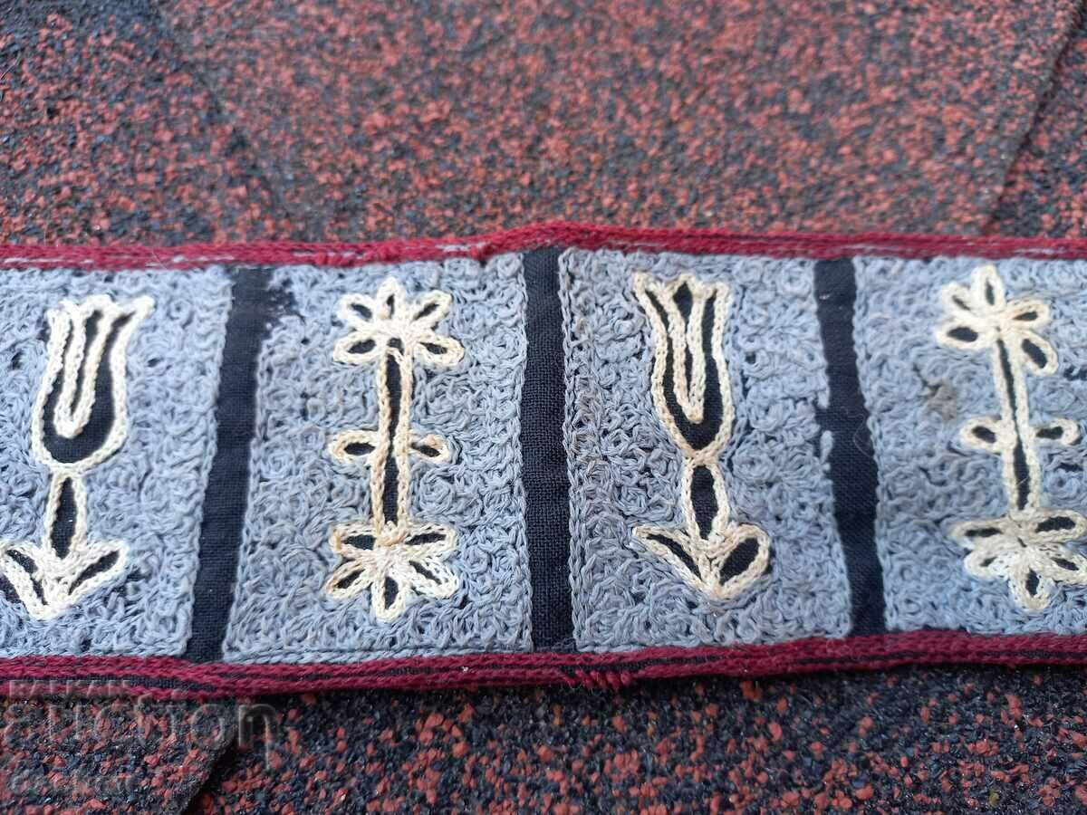 100-year-old Old Fabric Embossed Belt for fancy dress - UNIQUE! - 5 100-year-old Old Fabric Embossed Belt for fancy dress - UNIQUE! - 5