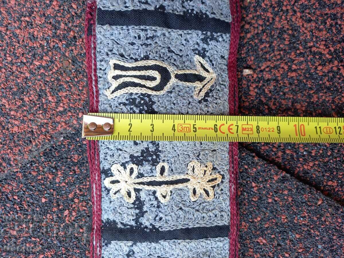 100-year-old Old Fabric Embossed Belt for fancy dress - UNIQUE! - 6 100-year-old Old Fabric Embossed Belt for fancy dress - UNIQUE! - 6