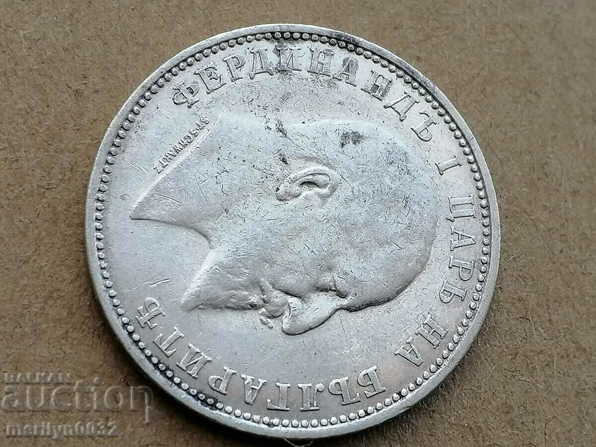 Coin 1 lev 1910 Kingdom of Bulgaria silver - 5 Coin 1 lev 1910 Kingdom of Bulgaria silver - 5