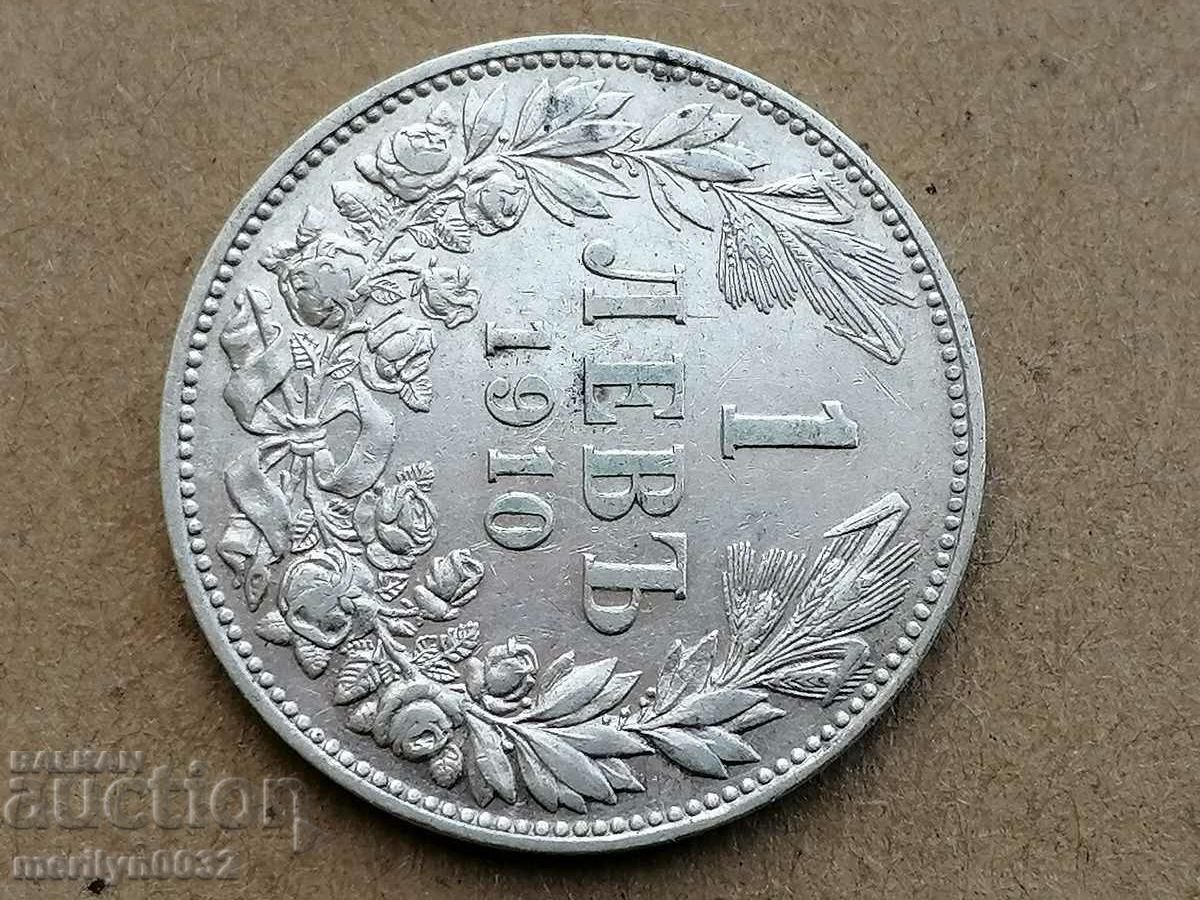 Coin 1 lev 1910 Kingdom of Bulgaria silver - 6 Coin 1 lev 1910 Kingdom of Bulgaria silver - 6