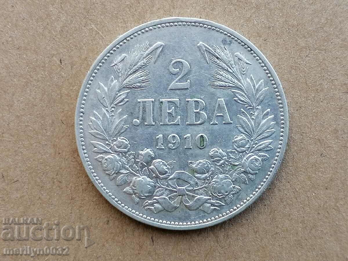 Coin 2 BGN 1910 Kingdom of Bulgaria silver with price 229.00 BGN | € 117.09