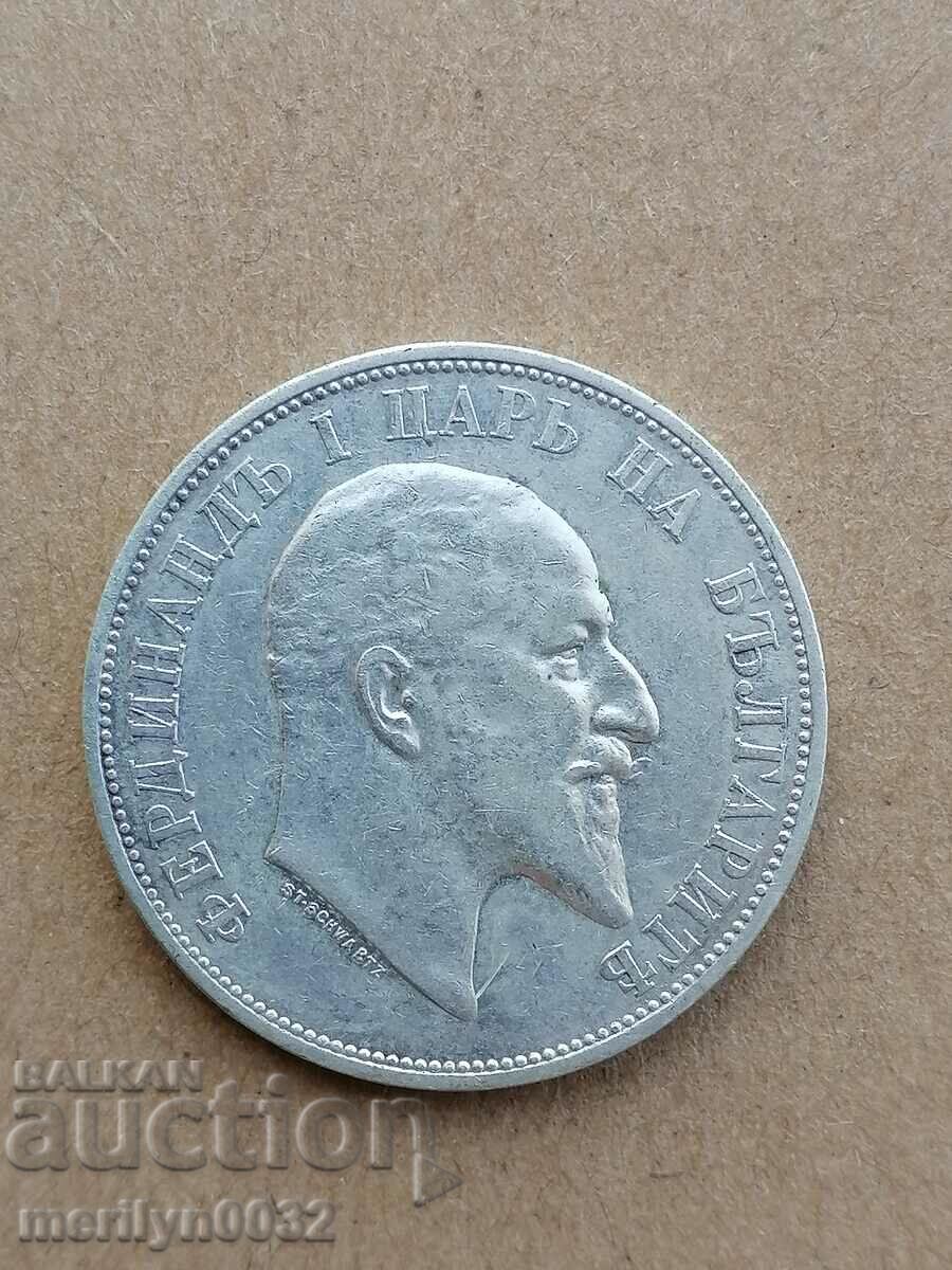Auction  Coin 2 BGN 1910 Kingdom of Bulgaria silver