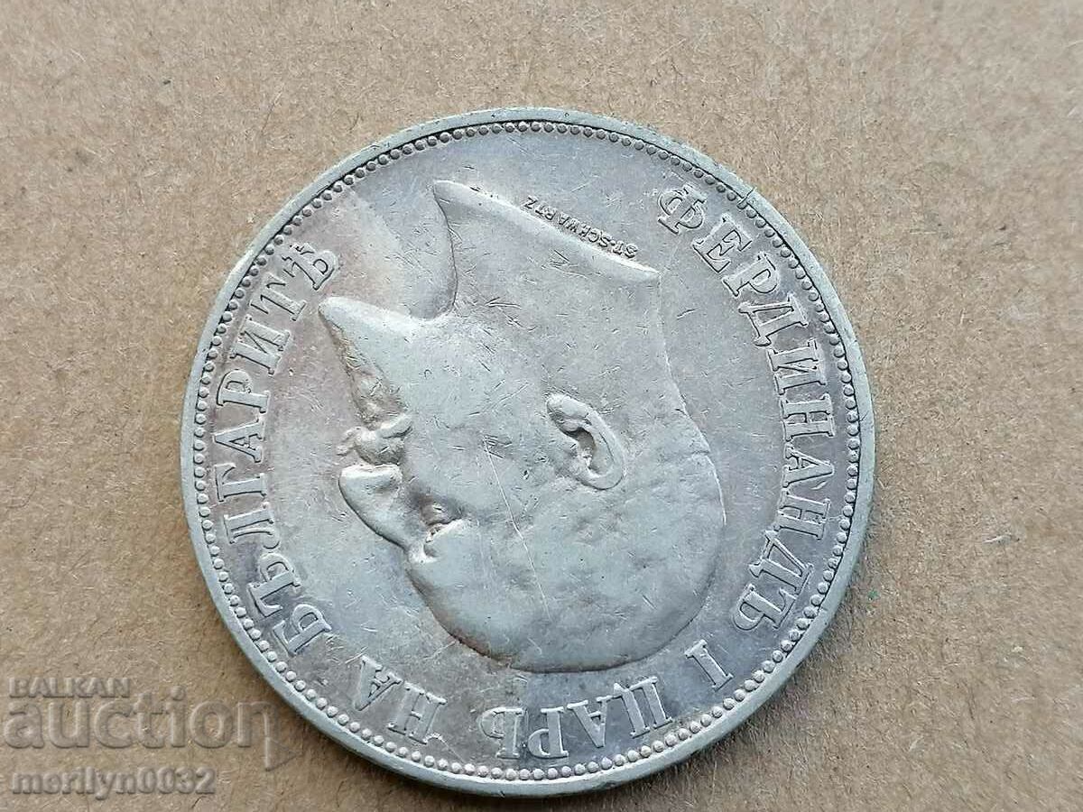 Coin 2 BGN 1910 Kingdom of Bulgaria silver - 7 Coin 2 BGN 1910 Kingdom of Bulgaria silver - 7
