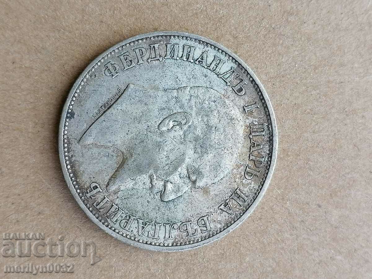 Coin 2 BGN 1910 Kingdom of Bulgaria silver - 5 Coin 2 BGN 1910 Kingdom of Bulgaria silver - 5