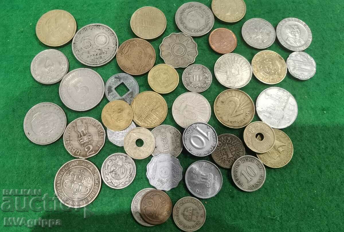 Lot of 40 different coins