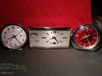 Three Chinese alarm clocks