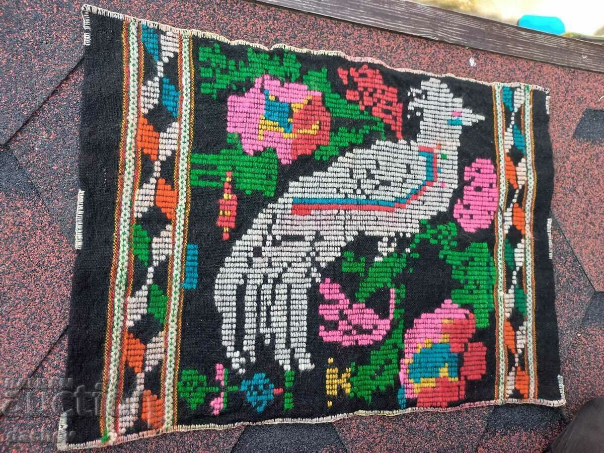 Auction 100 year Old Woven Embroidered Tavern Cover - UNIQUE! Auction 100 year Old Woven Embroidered Tavern Cover - UNIQUE!