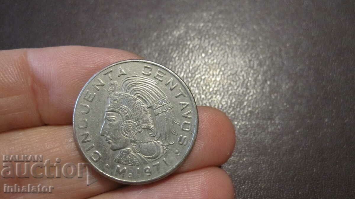 1971 50 centavos Mexico